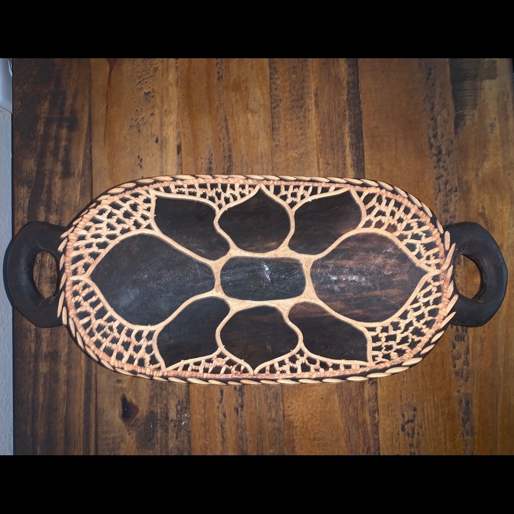 Hand carved African bowl